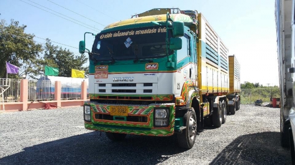 ขายดาวน์  รถบรรทุก 22 ล้อ พ่วงแม่-ลูกดั๊มพ์ ยี่ห้อ ISUZU DEGA FXZ 360 แรงม้า ปี 2554