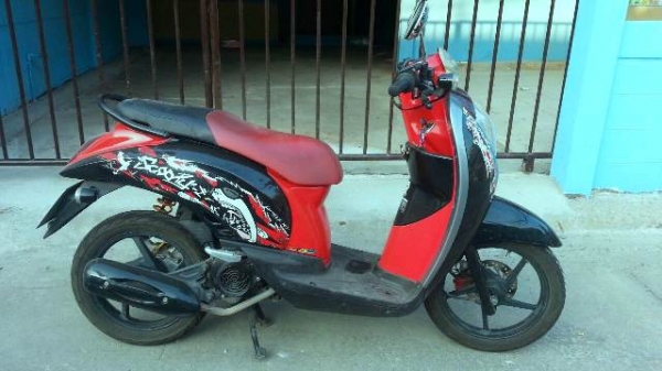 scoopy 110i แดงดำ กท856 ปี52 ล้อแมก วิ่งน้อย 21000