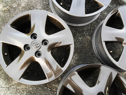 ล้อแม็กแท้ ขอบ15นิ้ว 4รู100(4วง2,900บ.)ไม่คดไม่ดุ้ง สีสวย ใส่รถเก๋งซิ่ง4รู100ได้เกือบทุกรุ่น T.092-9351644