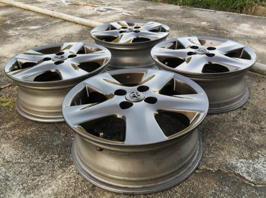 ล้อแม็กแท้ ขอบ15นิ้ว 4รู100(4วง2,900บ.)ไม่คดไม่ดุ้ง สีสวย ใส่รถเก๋งซิ่ง4รู100ได้เกือบทุกรุ่น T.092-9351644