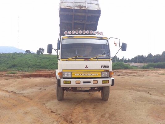 ขายรถบรรทุกสิบล้อดัมพ์ MITSUBISHI TURBO ซีเรียล 1,xxx 2 เพลา กระบะดัมพ์โคราช