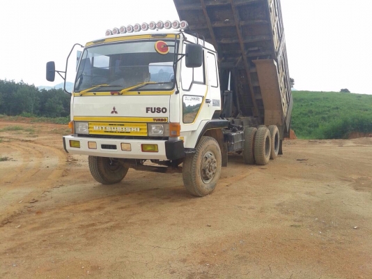 ขายรถบรรทุกสิบล้อดัมพ์ MITSUBISHI TURBO ซีเรียล 1,xxx 2 เพลา กระบะดัมพ์โคราช