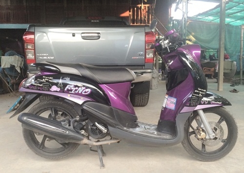 Yamaha'Fino กลางปี55ล้อแม็กเครืองเดิมใช้น้อย 25,500