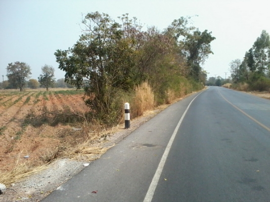 ขายด่วนที่ดินใกล้ทางหลวง  51- 3 -77 ไร่  ติดทางสาธารณะ ราคา 450,000 บาทต่อไร่ (อ.สีคิ้ว)