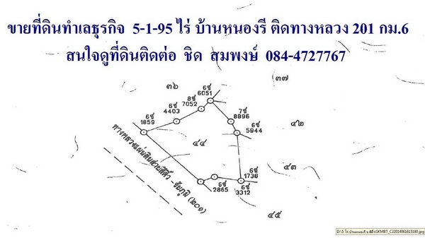 ขายที่ดิน 5-1-95 ไร่ ทำเลธุรกิจติดถนนใหญ่ ใกล้ อ.สีคิ้ว ราคา 1,700,000 บาทต่อไร่