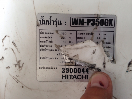 ขายปั้มน้ำอัตโนมัติแรงดันคงที่ Hitachi 350W สภาพสวย วิ่งนิ่ม ตรวจเช็คแรงดันเรียบร้อย ไม่มีรั่วซึม พร้อมใช้งาน ขายปั้มน้ำอัตโนมัติแรงดันคงที่ Hitachi 350W สภาพสวย วิ่งนิ่ม ตรวจเช็คแรงดันเรียบร้อย ไม่มีรั่วซึม พร้อมใช้งาน