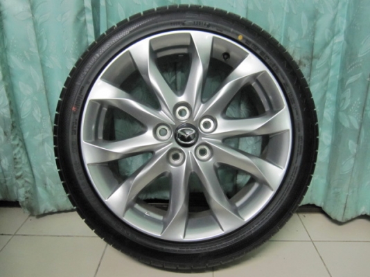 ขายล้อแม็กป้ายแดง Mazda 3 ตัว TOP พร้อมยางขอบ 18 ปี 14 สภาพใหม่ๆ