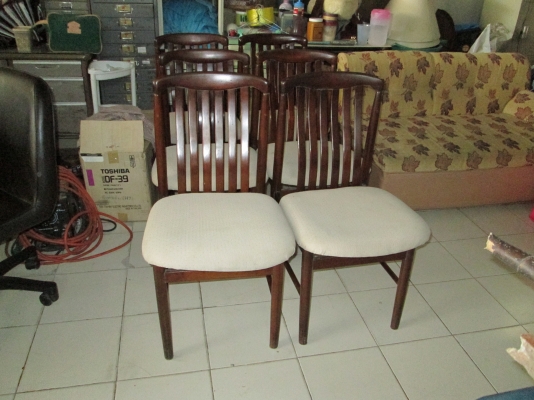 ขอขอบคุณครับคุณพิเชษฐ์จังหวัดพิจิตร  เก้าอี้ 6 ตัวสวยมาก ไม่มีตำหนิ เบาะผ้านอกหนา  ขา-ตัวไม้สักฝีมือ