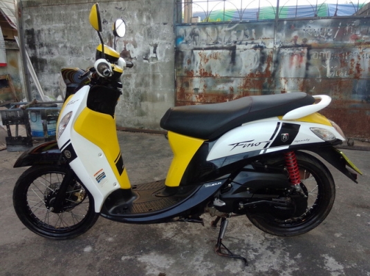 ขาย All New Fino FI ลายsport รถปี56 สีดำ-เหลือง หัวฉีดประหยัดน้ำมัน สวยๆ