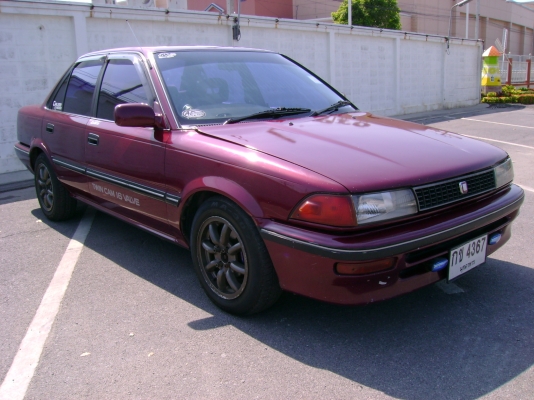 TOYOTA AE 92 เครื่อง 7A เกียร์ธรรมดา ติด LPG สภาพดี 59,000.-