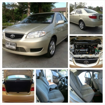 เงินสดลดราคา 2003 TOYOTA VIOS อวทม. เกียร์ออโต้ วิ่งน้อย ไว้ขับส่งลูก