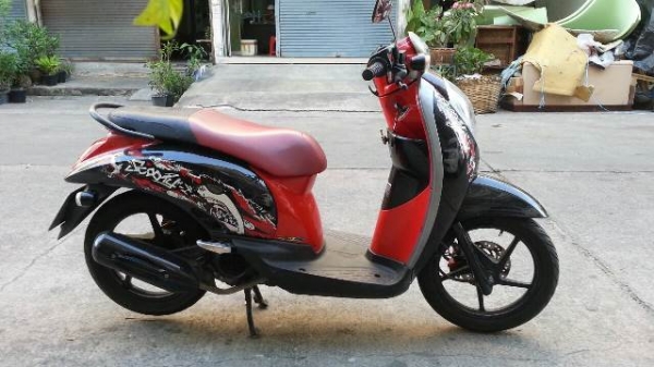 scoopy 110i แดงดำ กท856 ปี52 ล้อแมก วิ่งน้อย 21000