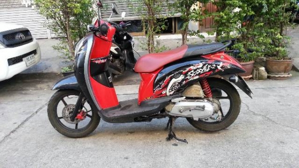 scoopy 110i แดงดำ กท856 ปี52 ล้อแมก วิ่งน้อย 21000