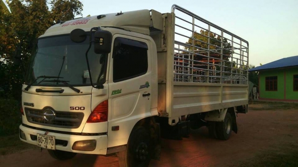 ขาย6ล้อ HINO MEGA150 ซีรีซ์500 ปี53 พร้อมคอกบรรทุก แชชซีสวยเครื่องดี เอกสารเล่มทะเบียนพร้อม วิ่งใช้งานน้อย