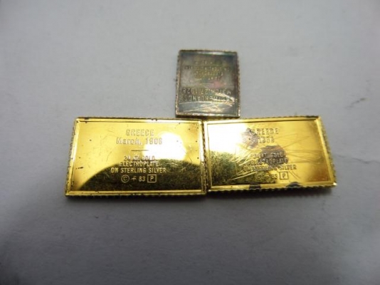 แสตม์เงินชุบทองไมครอนของนอก