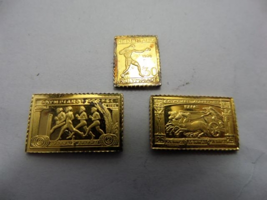 แสตม์เงินชุบทองไมครอนของนอก