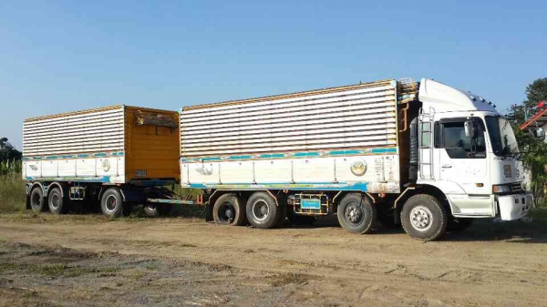 ขายรถพ่วง 24 ล้อ2 เพลา แม่-ลูก กระบะเนียมคอกเกษตร ดั้ม HINO PROFIA K13C เกียร์อีตั้น ปี.53 ราคา1900000 ต่อรอง จัดแนนซ์ได้