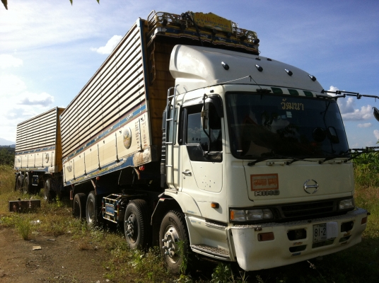 ขายรถพ่วง 24 ล้อ2 เพลา แม่-ลูก กระบะเนียมคอกเกษตร ดั้ม HINO PROFIA K13C เกียร์อีตั้น ปี.53 ราคา1900000 ต่อรอง จัดแนนซ์ได้