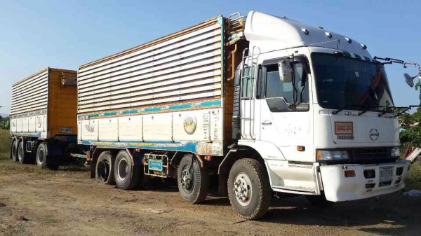 ขายรถพ่วง 24 ล้อ2 เพลา แม่-ลูก กระบะเนียมคอกเกษตร ดั้ม HINO PROFIA K13C เกียร์อีตั้น ปี.53 ราคา1900000 ต่อรอง จัดแนนซ์ได้ ขายรถพ่วง 24 ล้อ2 เพลา แม่-ลูก กระบะเนียมคอกเกษตร ดั้ม HINO PROFIA K13C เกียร์อีตั้น ปี.53 ราคา1900000 ต่อรอง จัดแนนซ์ได้