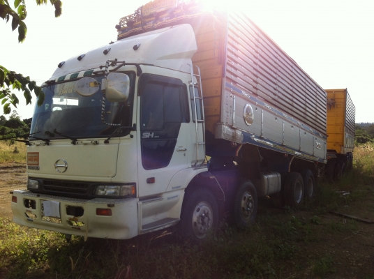 ขายรถพ่วง 24 ล้อ2 เพลา แม่-ลูก กระบะเนียมคอกเกษตร ดั้ม HINO PROFIA K13C เกียร์อีตั้น ปี.53 ราคา1900000 ต่อรอง จัดแนนซ์ได้