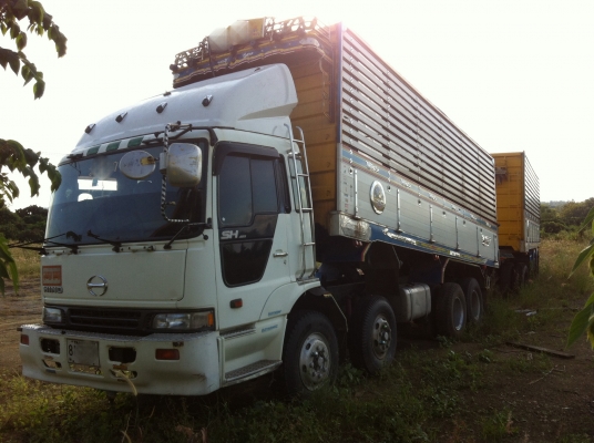 ขายรถพ่วง 24 ล้อ2 เพลา แม่-ลูก กระบะเนียมคอกเกษตร ดั้ม HINO PROFIA K13C เกียร์อีตั้น ปี.53 ราคา1900000 ต่อรอง จัดแนนซ์ได้