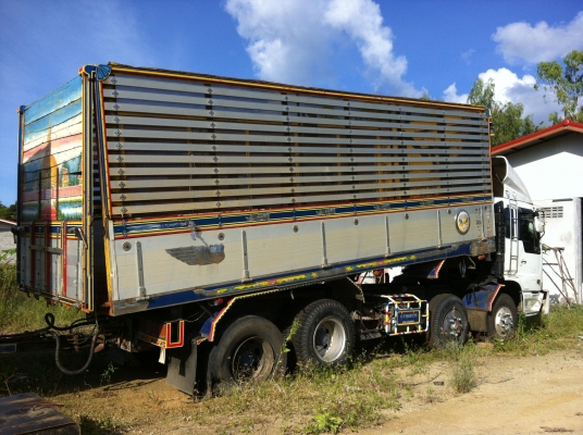 ขายรถพ่วง 24 ล้อ2 เพลา แม่-ลูก กระบะเนียมคอกเกษตร ดั้ม HINO PROFIA K13C เกียร์อีตั้น ปี.53 ราคา1900000 ต่อรอง จัดแนนซ์ได้