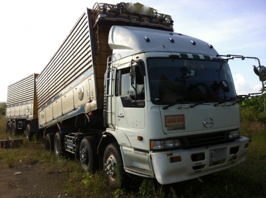 ขายรถพ่วง 24 ล้อ2 เพลา แม่-ลูก กระบะเนียมคอกเกษตร ดั้ม HINO PROFIA K13C เกียร์อีตั้น ปี.53 ราคา1900000 ต่อรอง จัดแนนซ์ได้