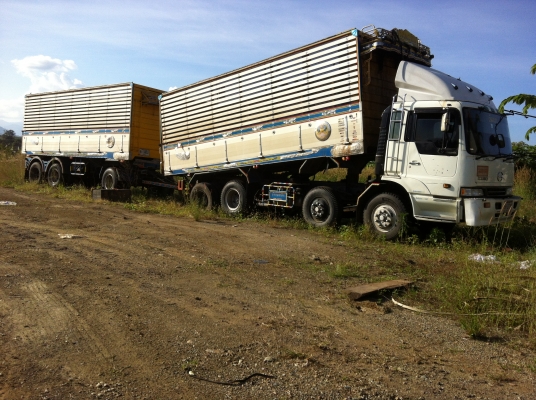 ขายรถพ่วง 24 ล้อ2 เพลา แม่-ลูก กระบะเนียมคอกเกษตร ดั้ม HINO PROFIA K13C เกียร์อีตั้น ปี.53 ราคา1900000 ต่อรอง จัดแนนซ์ได้