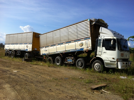 ขายรถพ่วง 24 ล้อ2 เพลา แม่-ลูก กระบะเนียมคอกเกษตร ดั้ม HINO PROFIA K13C เกียร์อีตั้น ปี.53 ราคา1900000 ต่อรอง จัดแนนซ์ได้