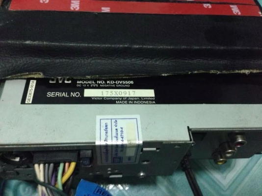 เครื่องเล่นดีวีดี JVC KD-DV5506 มือสองสภาพดีใช้งานปกติทุกอย่าง เดิมไม่เคยซ่อม ขาย 2850 บาท