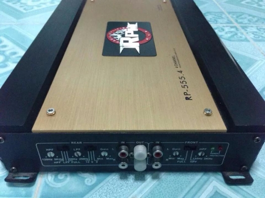 แอมป์4ch RPM มือสองสภาพเดิมๆไม่เคยเปิดฝา ใช้งานปกติ ขับกลางแหลมแรงดี ขาย 1750 บาท