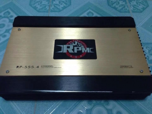 แอมป์4ch RPM มือสองสภาพเดิมๆไม่เคยเปิดฝา ใช้งานปกติ ขับกลางแหลมแรงดี ขาย 1750 บาท