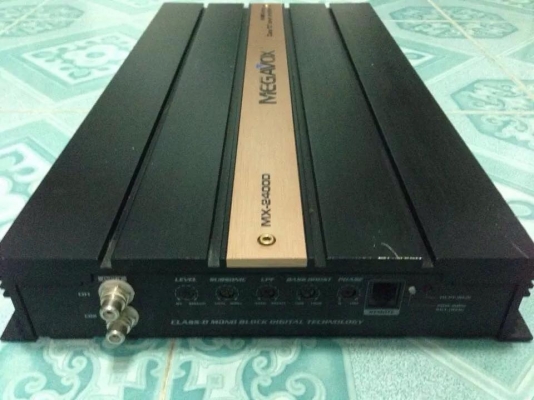 แอมป์คลาสดี MEGAVOX มือสองสภาพดี งานเกาหลี ใช้งานปกติ ขับซับ10-12นิ้วได้ เบสดี ขาย 3950 บาท