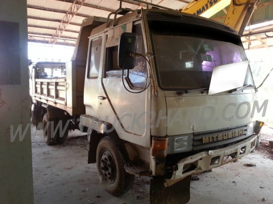 Mitsubishi  6 ล้อดั๊ม   เครื่องเดิม 160 แรงม้า  เบรกลมดูด ดั๊มยิงหน้า พร้อมใช้