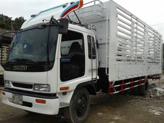 ลดราคา !! ISUZU DECA เครื่อง195 คอกเปิดได้รอบด้านยาว7.2ม. สภาพสวยราคาถูก