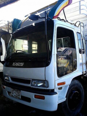 ลดราคา !! ISUZU DECA เครื่อง195 คอกเปิดได้รอบด้านยาว7.2ม. สภาพสวยราคาถูก