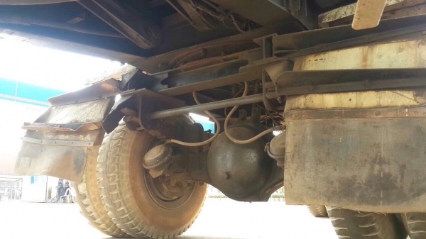 ขายรถพ่วง HINO FM1MNKA เครื่อง 220 แรง ปี 44 กระบะดัมพ์สามมิตร ลูก 3 เพลา ติดแก๊ส NGV 10 ถัง