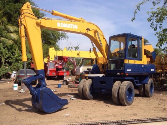 ขายรถแบ็คโฮล้อยาง KOMATSU PW100-3 รถสวยพร้อมใช้งาน สัญญาซื้อขาย