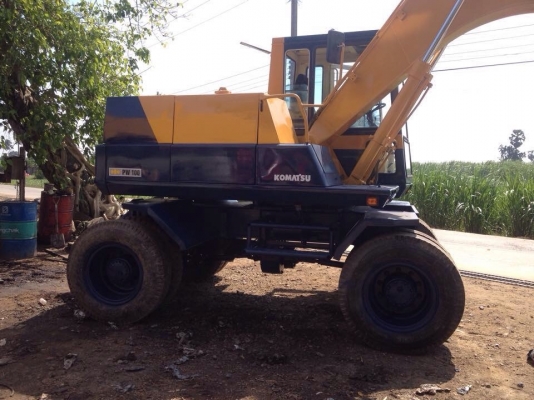 ขายรถแบ็คโฮล้อยาง KOMATSU PW100-3 รถสวยพร้อมใช้งาน สัญญาซื้อขาย