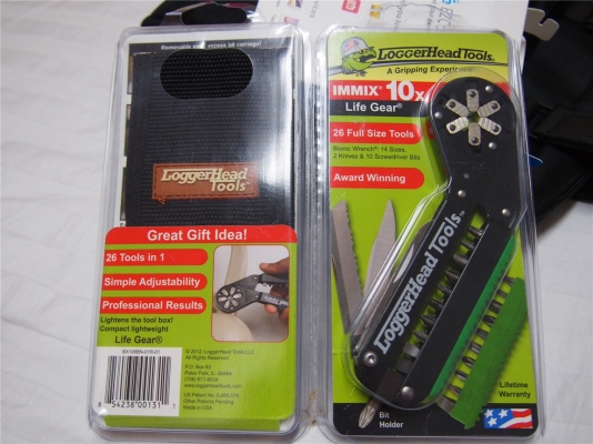 ประแจปรับขนาดได้มีตูดเป็นไขควงด้านข้างเป็นมีด26in1พร้อมซองไนล่อน Loggerhead Made in USA