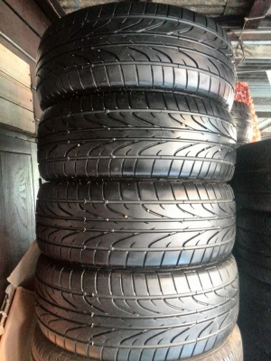 ขายยาง PINSO 195-55-15 ปี12 ดอกเต็ม ไม่บวม ชุดละ 3,000 บาท