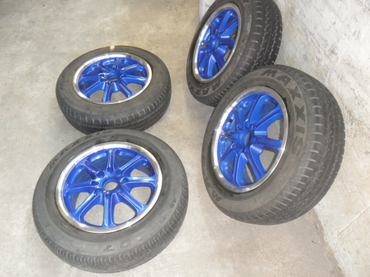 ล้อแม็ก 14นิ้ว 4รู100/114 พร้อมยาง สวยๆ 4 ล้อ ราคา 3800 บาท