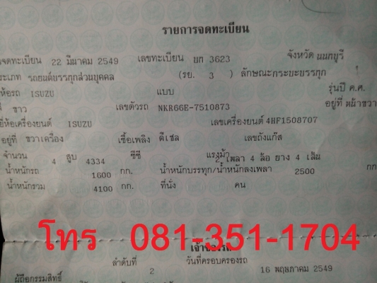 ขายแล้วครับ ขอบคุณท่านที่สนใจ