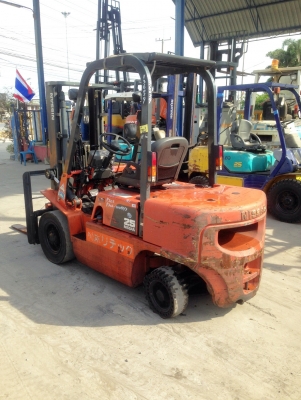 -:-*&bull;*ข า ย ร ถ ย ก เ ก่ า น อ ก*&bull;*-:-NISSAN PJ02A25 เสา3เมตรเข้าตู้ แผงงาไลด์ สนใจติดต่อ083-062-0223