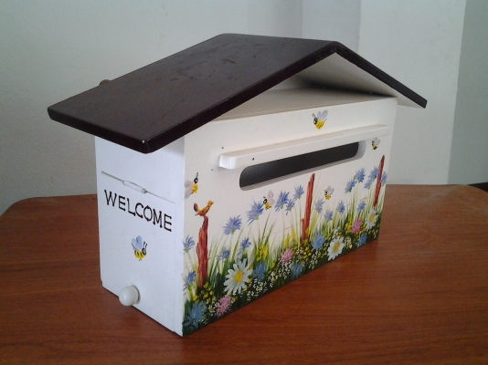 ขออนุญาตขายตู้จดหมายไม้เพ้นท์ลายครับ ขออนุญาตขายตู้จดหมายไม้เพ้นท์ลายครับ