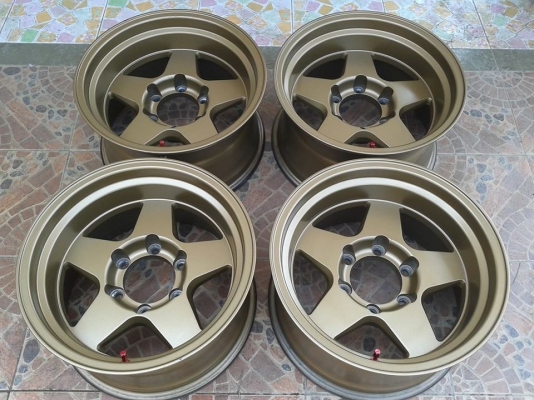 ขายล้อBradleyขอบ16ออฟ-25สีทอง ไม่ดุ้งไม่คด ราคาถูก