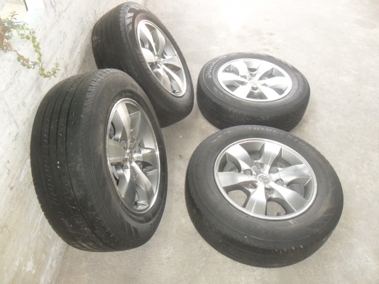 ล้อแม็ก 16นิ้ว 6รู โตโยต้า พร้อมยาง สวยๆ 4 ล้อ ราคา 6900 บาท ล้อแม็ก 16นิ้ว 6รู โตโยต้า พร้อมยาง สวยๆ 4 ล้อ ราคา 6900 บาท