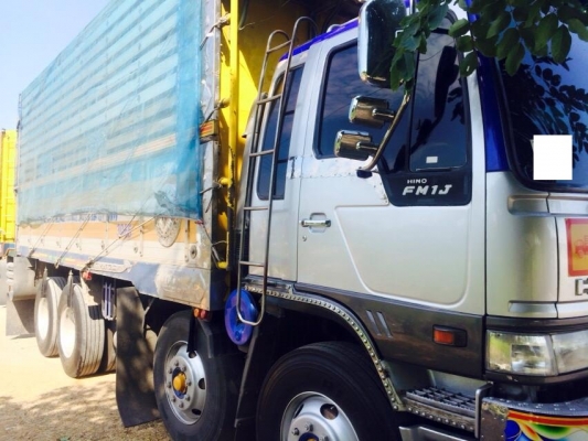 ขายรถสิบล้อ hino FM1J วางเครื่องp11cพ่วงแม่ลูก3เพลา  ดั้มเนียมอู่ซุนชัย ราคาต่อรองได