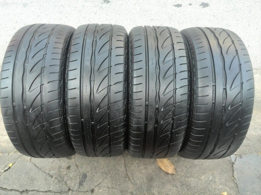 ขายยาง BRIDGESTONE RE002 195-50-15 ปี12 ดอกหนา ไม่ปะ ชุดละ 5,500 บาท