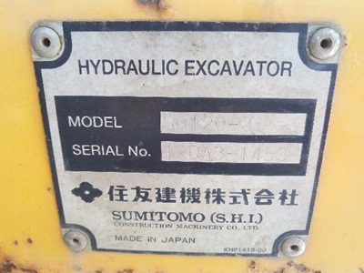 รถขุด Sumitomo SH120-3 เครื่องยนต์ Isuzu Excavator นำเข้าจากญี่ปุ่น สนใจโทร. 080-6565422 (หนิง)